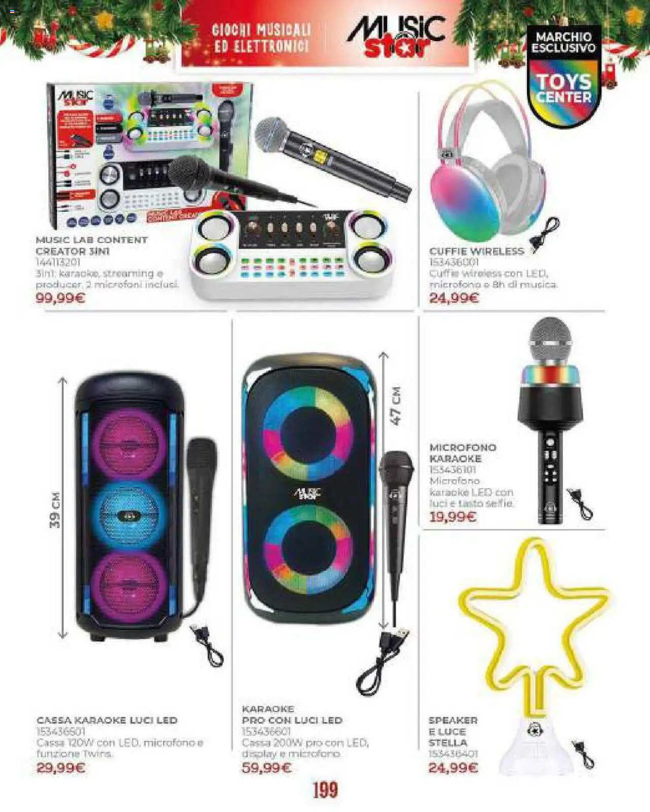Volantino Toys Center del 19.10.2025 | Pagina: 201 | Prodotti: Cuffie, Microfono, Speaker