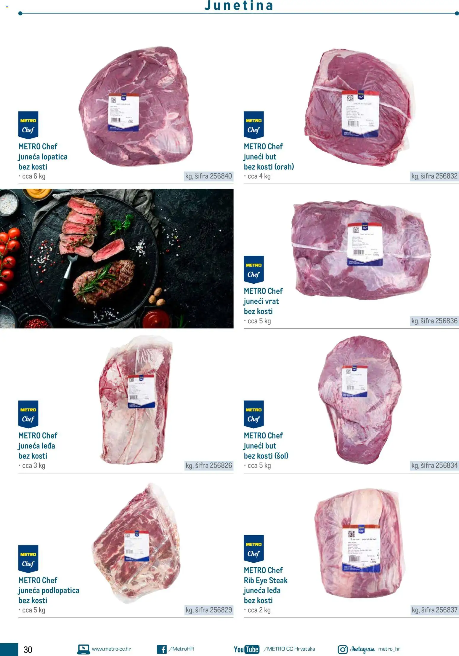 Metro katalog | vrijedi od 05.03.2026 | Stranica: 30 | Proizvodi: Juneći but, Junetina, Lopatica, Orah