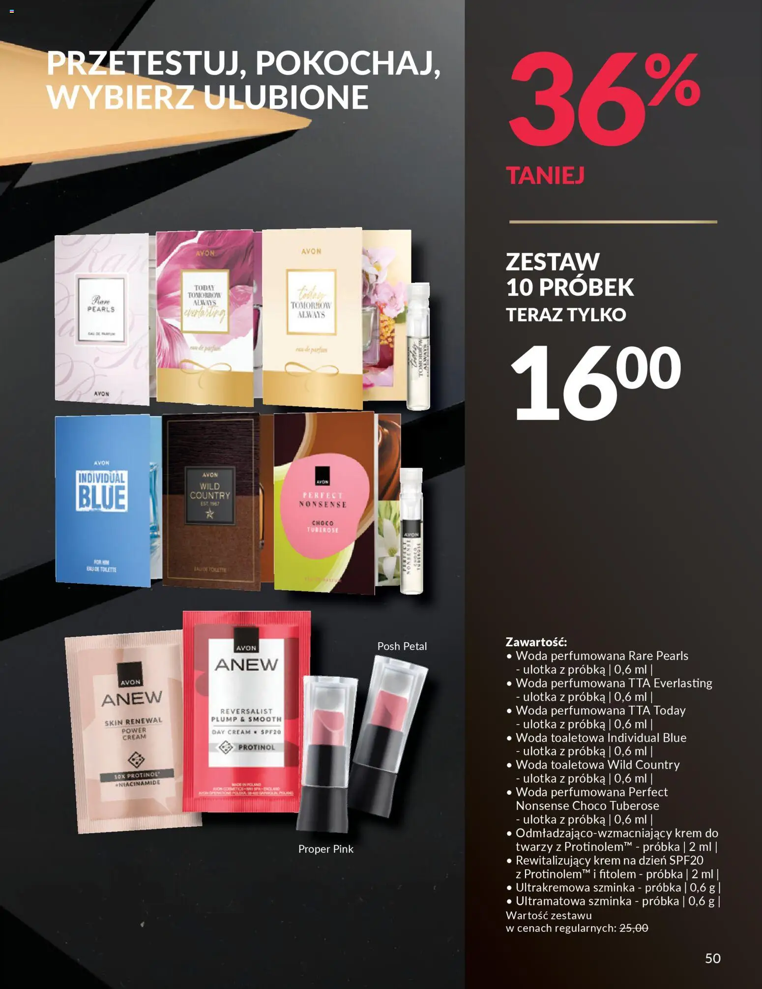 Avon Black Friday od 13.11.2025 | Strona: 50 | Produkty: Woda toaletowa, Szminka, Krem, Woda