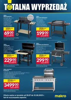 Makro Gazetka - Totalna Wyprzedaż od 28.07.2025 | Strona: 3 | Produkty: Grill, Termometr, Grill gazowy, Ruszt