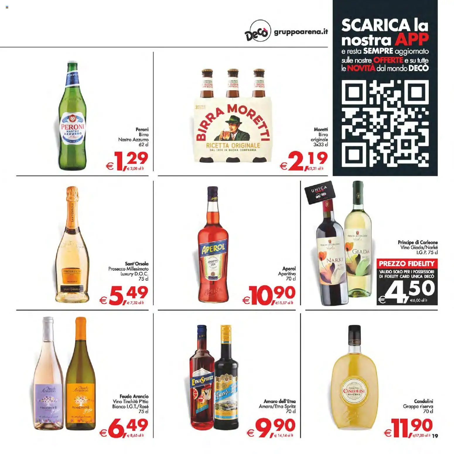 Volantino Decò del 25.11.2025 | Pagina: 19 | Prodotti: Aperol, Grappa, Amaro, Aperitivo