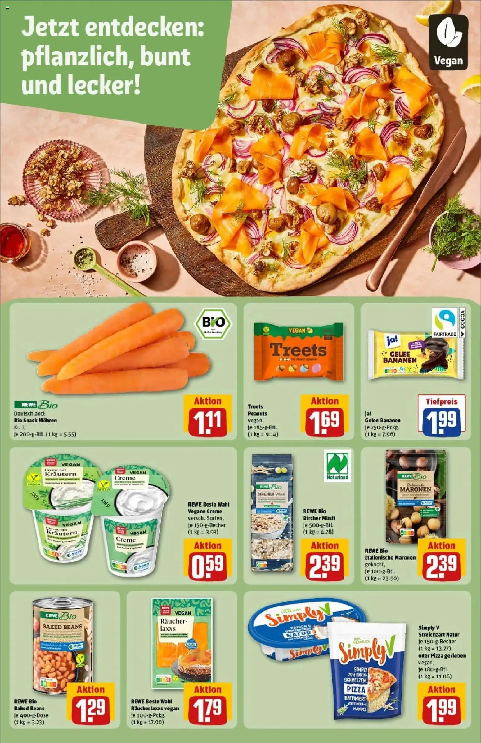 Rewe prospekt Friedrichsdorf	 – gültig ab 26.01.2026 | Seite: 24 | Produkte: Musli, Bananen, Creme, Mohren