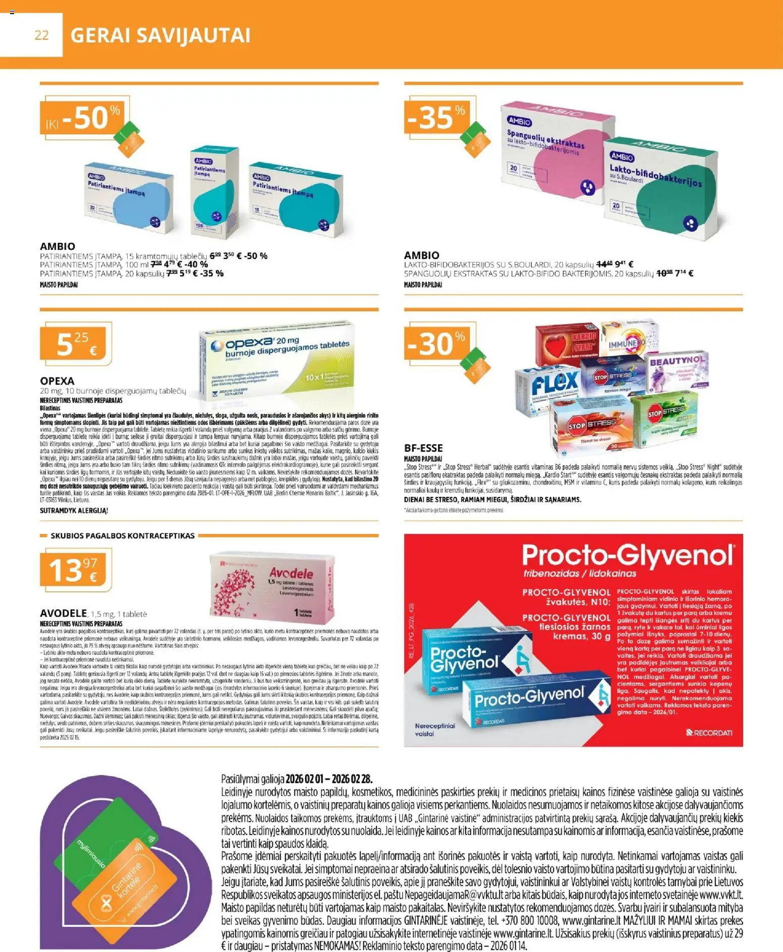 Gintarinė akcijos nuo 01.02.2026 | Puslapis: 22