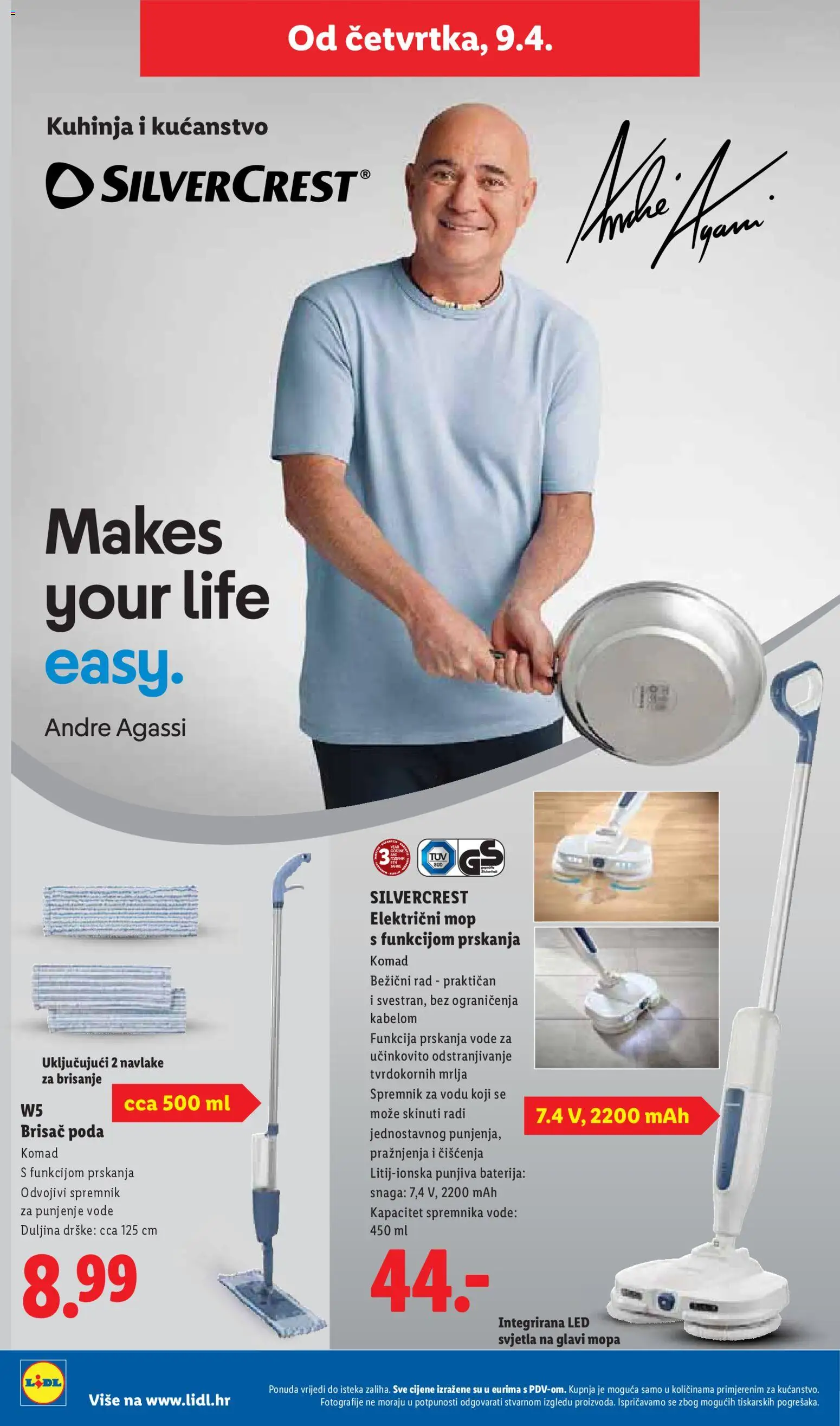 Lidl katalog | vrijedi od 07.04.2026 | Stranica: 48 | Proizvodi: Baterija, Mop, Kuhinja