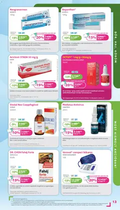 Kulcs Patika Akciós újság - amely érvényes a következő dátumtól: 01.11.2025 | Oldal: 13