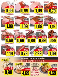 Klas leták platný od 08.12.2025 | Strana: 5 | Produkty: Kuchyňa, Šunka, Krkovička, Párky