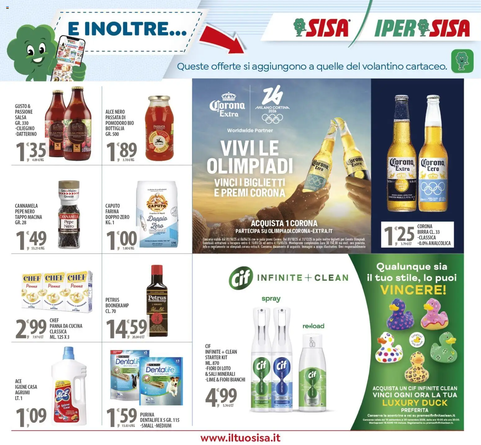 Volantino SISA del 14.11.2025 | Pagina: 23 | Prodotti: Panna, Pepe, Macina, Bottiglia