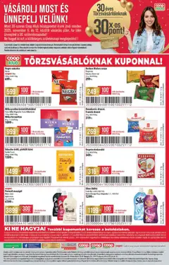 COOP Akciós újság - amely érvényes a következő dátumtól: 06.11.2025 | Oldal: 12 | Termékek: Mosógél, Praliné, Drazsé, Cukorka