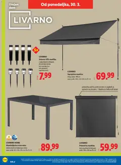 Lidl katalog akcije – veljaven od 26.03.2026 | Stran: 50 | Izdelki: Markiza, Miza, Zaščita pred soncem