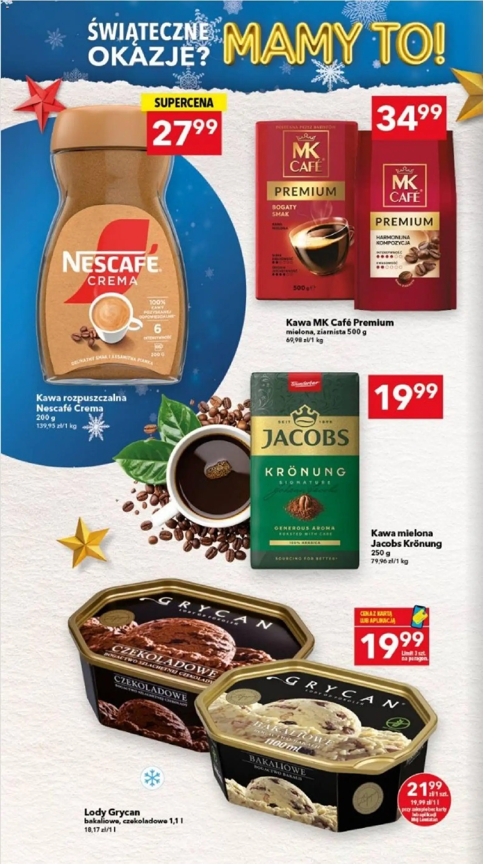 Lewiatan gazetka - Lublin od 04.12.2025 | Strona: 12 | Produkty: Karta, Czekolady, Nescafe, Lody Grycan