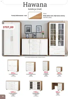 Pogląd oferty "Bodzio Katalog" - ważna od 01.10.2025 | Strona: 56 | Produkty: Komoda, Stolik nocny, Biurko, Witryna