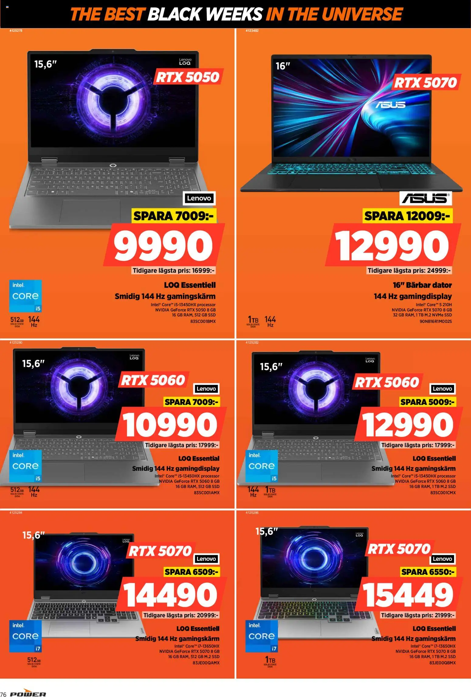 Power reklamblad aktuell från 24.11.2025 | Sida: 76 | Produkter: Dator