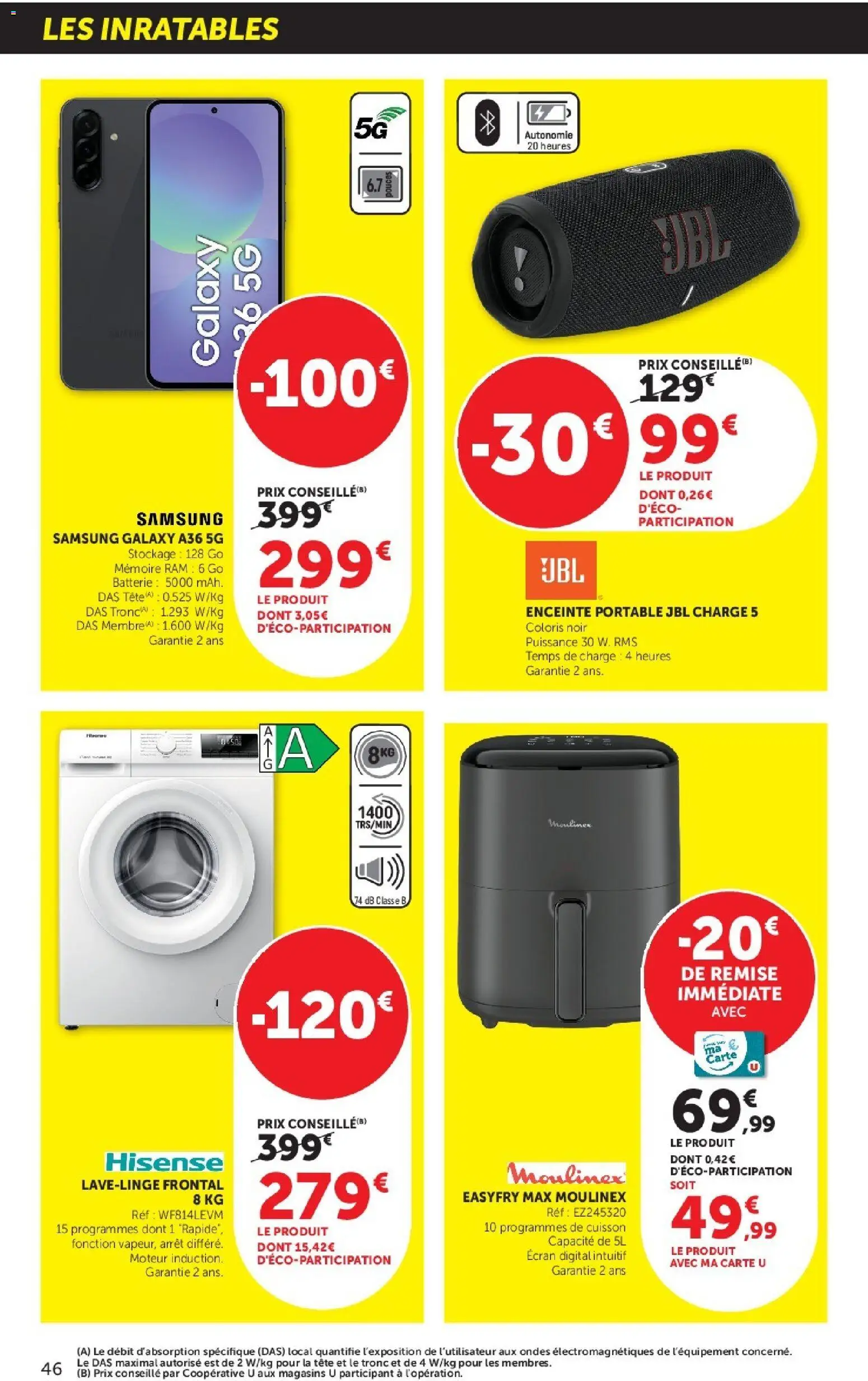 {H1} | Page: 46 | Produits: Enceinte, Batterie, Portable, Mémoire RAM