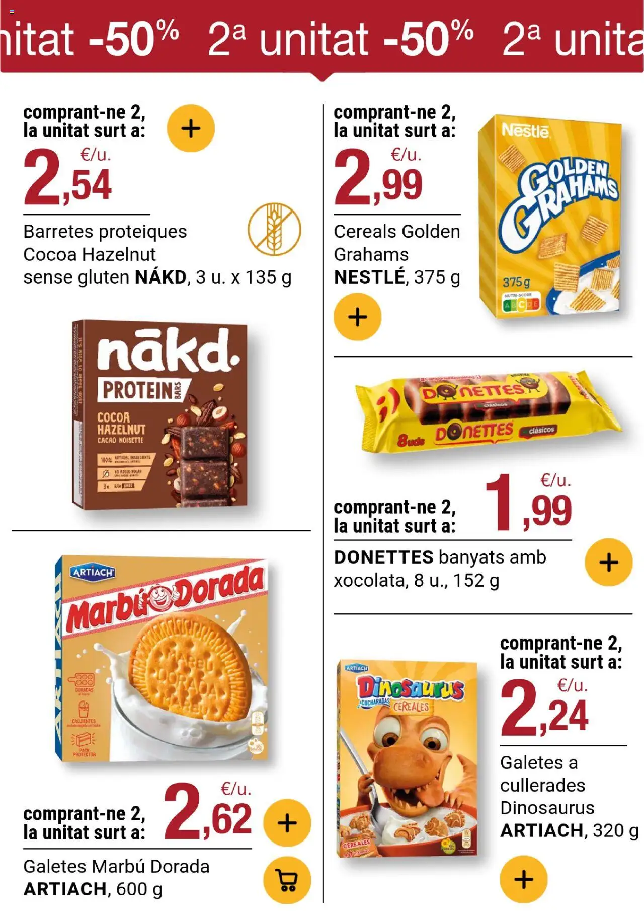 Bonpreu folleto │ válido desde el 23.09.2025 | Página: 22 | Productos: Cereales, Φρυγανιές σικάλεως