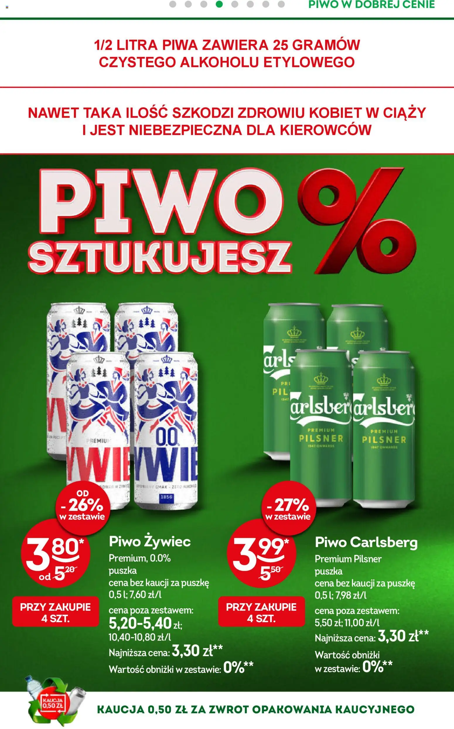 Żabka gazetka od 08.04.2026 | Strona: 40 | Produkty: Piwo Carlsberg, Piwo