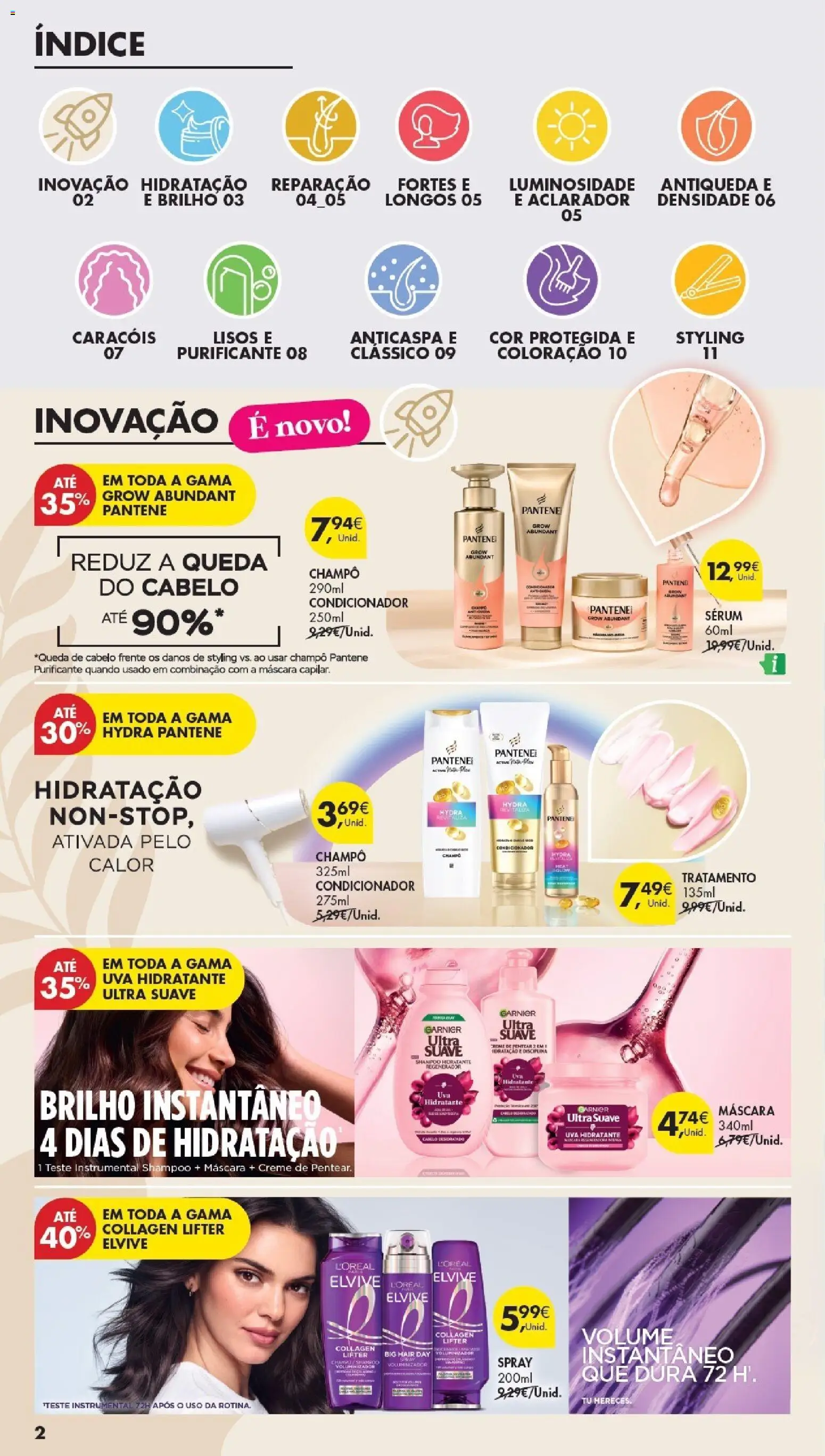 Pingo Doce Especial Cabelos │ válido de 21.04.2026 | Página: 2 | Produtos: Shampoo, Condicionador, Sérum, Creme