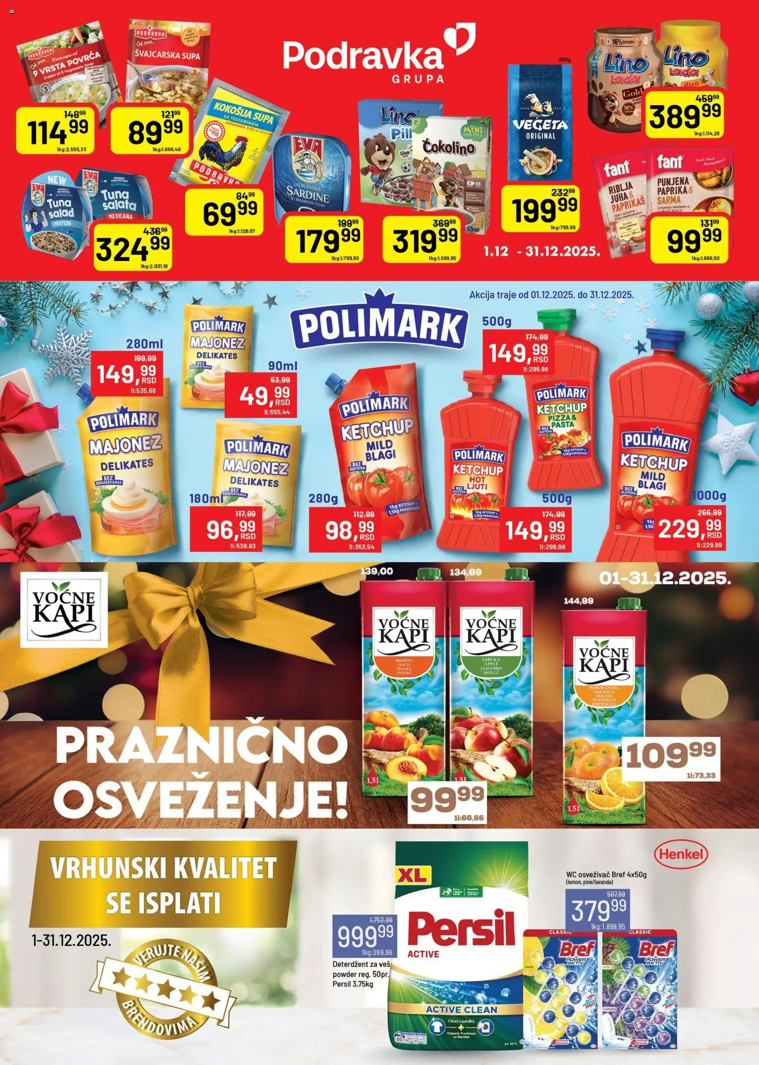 Univerexport katalog - važi od 24.11.2025 | Strana: 21 | Proizvode: Protein, Wc, Podravka, Persil