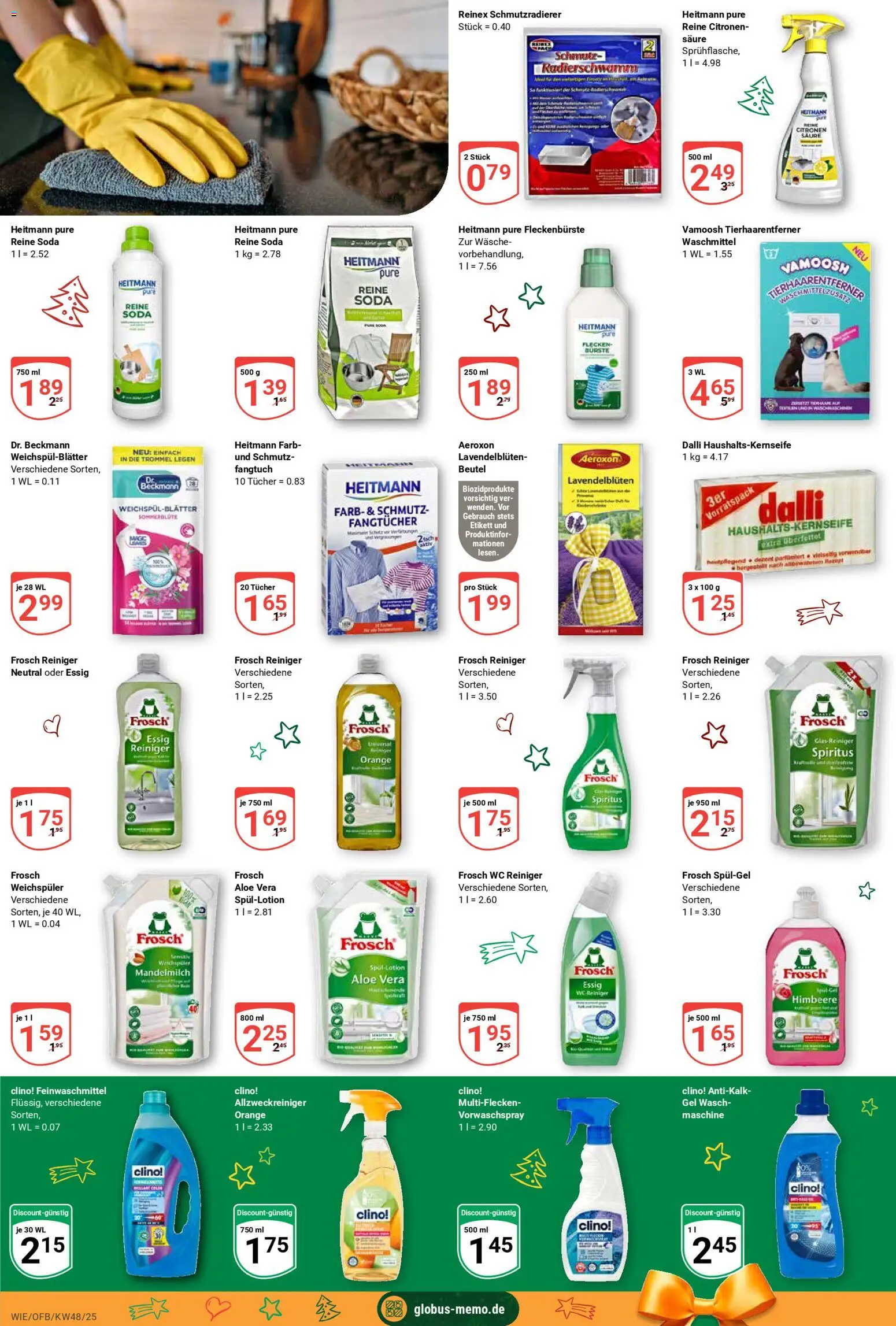 Globus prospekt Waghäusel-Wiesental	 – gültig ab 24.11.2025 | Seite: 22 | Produkte: Essig, Bürste, Weichspüler, Himbeere