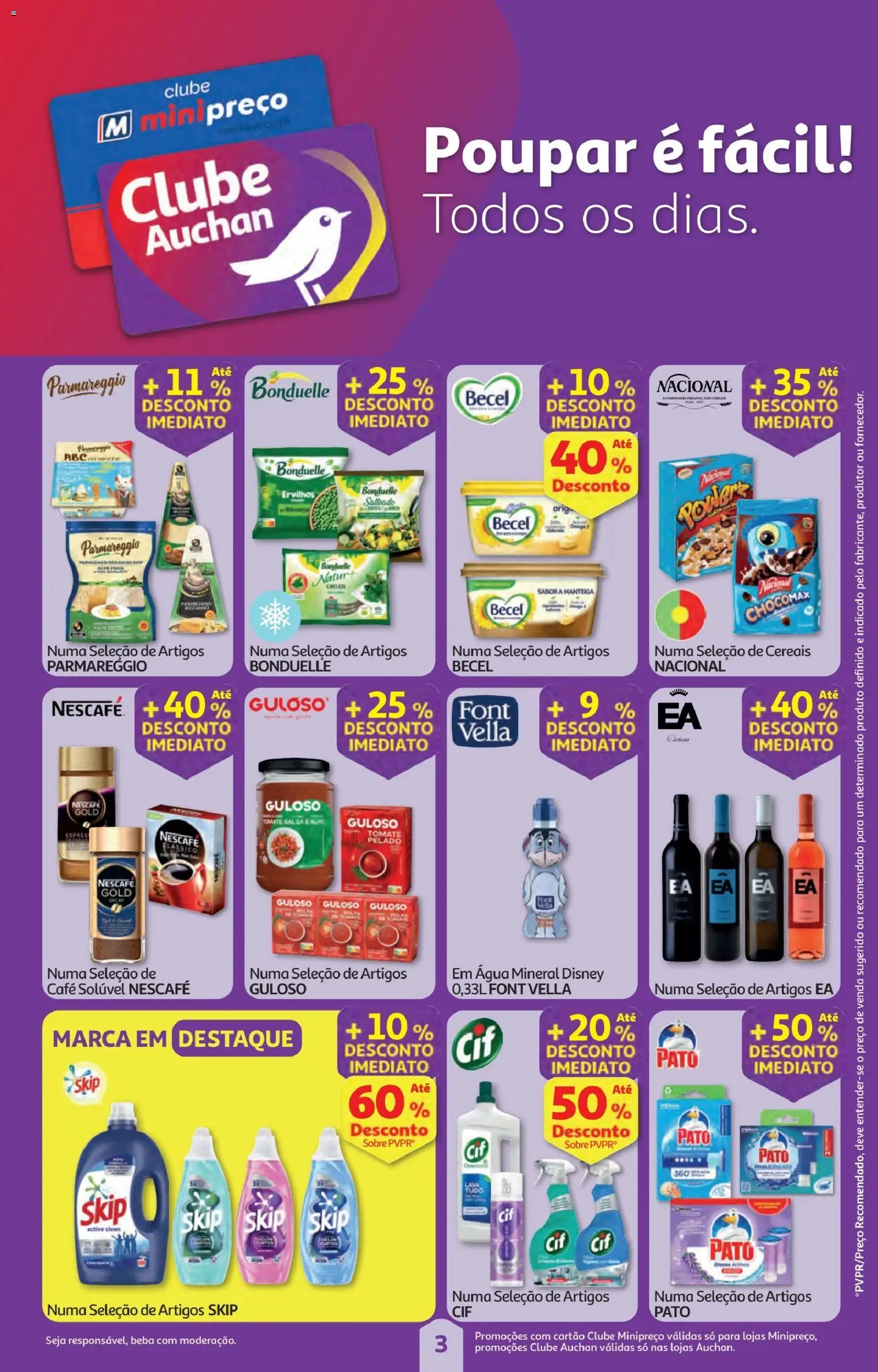 Minipreço folheto │ válido de 06.11.2025 | Página: 3 | Produtos: Café solúvel, Café, Cereais, Água mineral