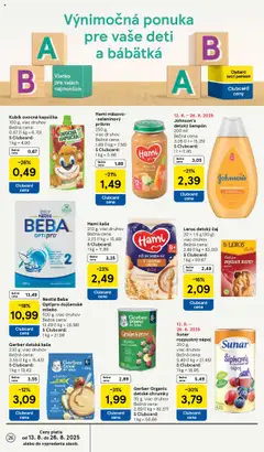 Tesco Hypermarket - leták │ platný od 20.08.2025 | Strana: 26 | Produkty: Mlieko, Čaj, Šampón, Sunar