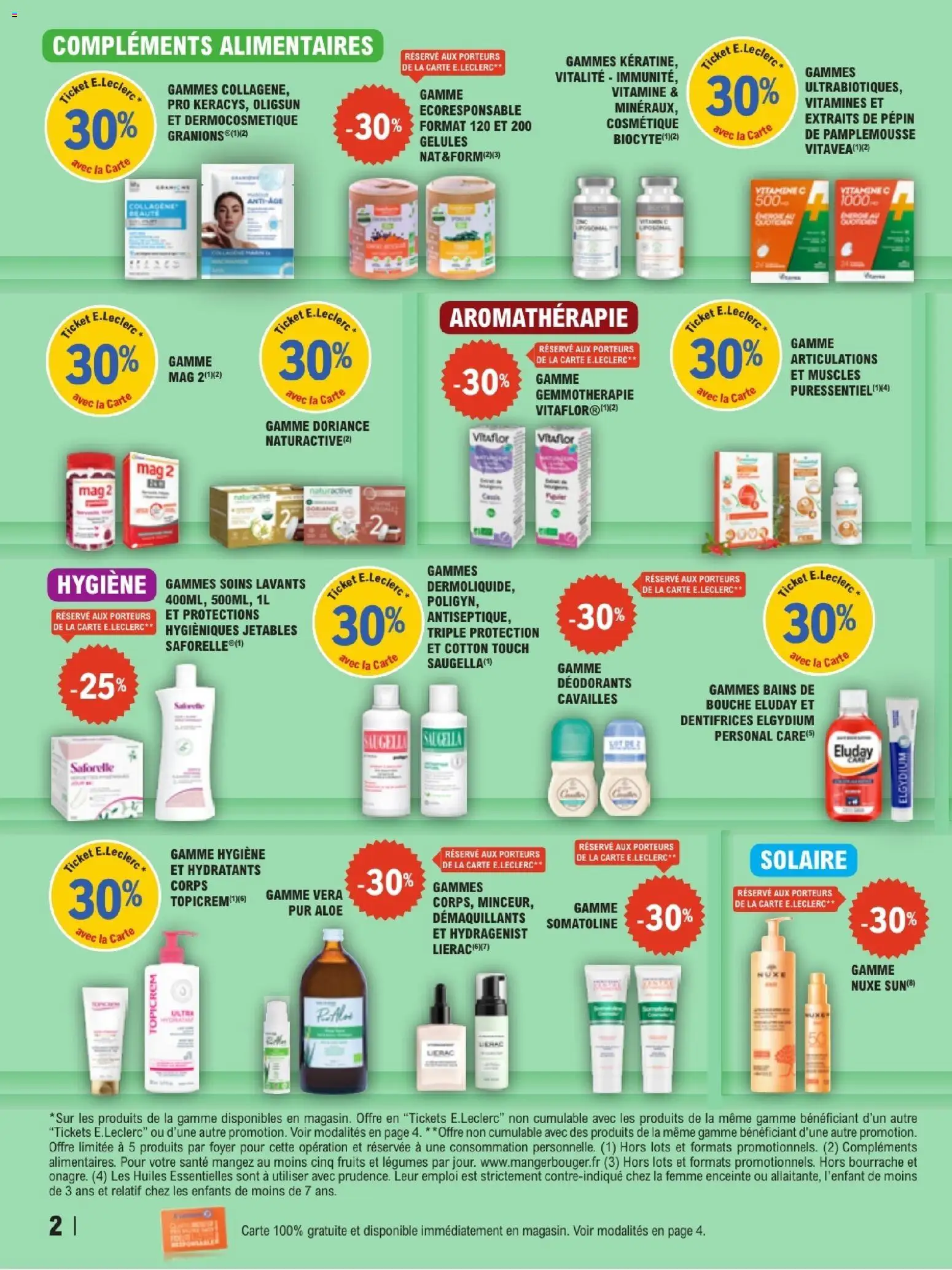 {H1} | Page: 2 | Produits: Pamplemousse, Enceinte, Déodorant, Pain