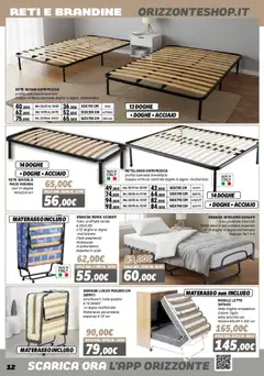 Anteprima del volantino Orizzonte Mobile catalogo valido a partire dal 16.01.2026 | Pagina: 12 | Prodotti: Mobile, Tubo, Letto, Materasso