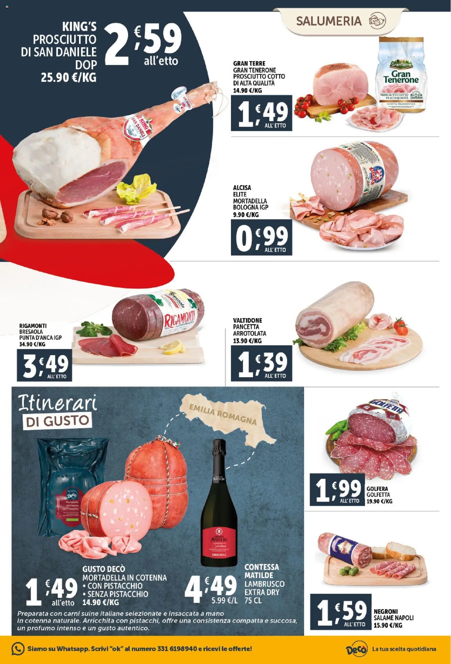 Volantino Decò del 06.03.2026 | Pagina: 5 | Prodotti: Bresaola, Pancetta, Mortadella, Profumo