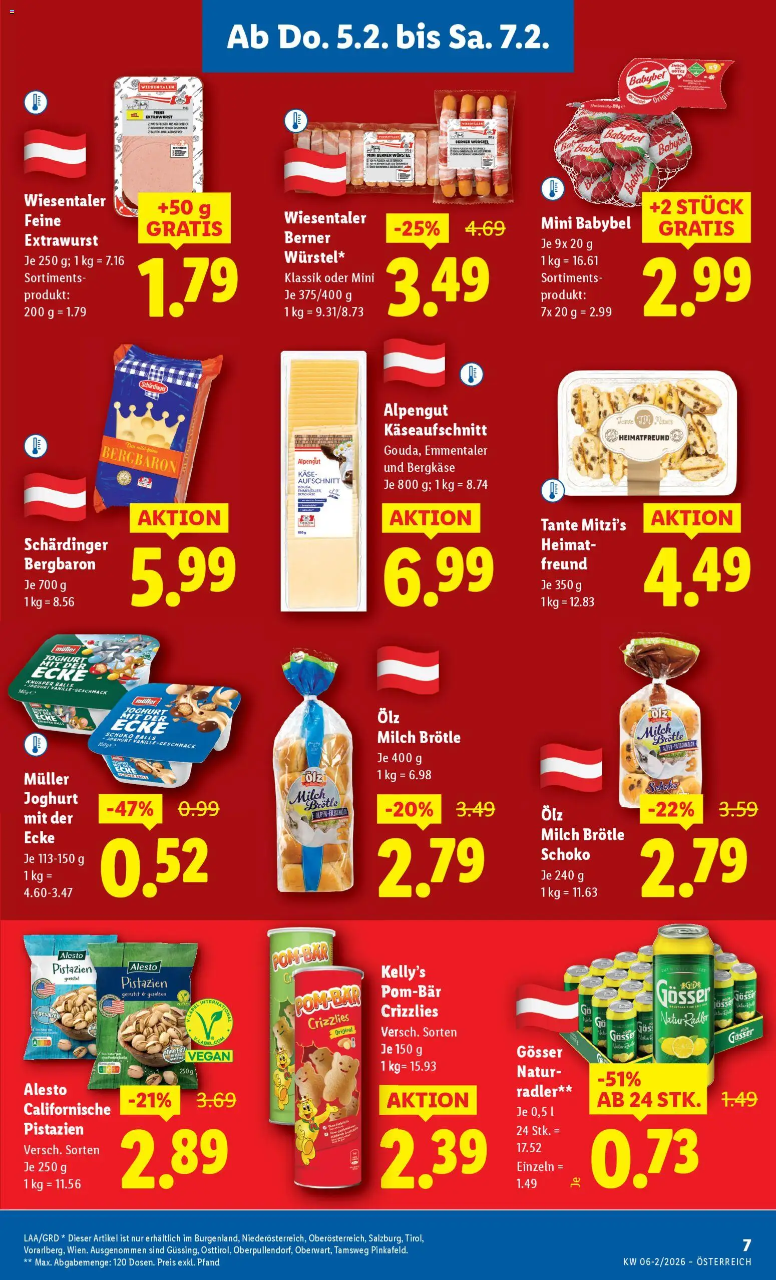 Lidl Flugblatt - Altenmarkt im Pongau, St. Johann im Pongau, Zell am See gültig ab 05.02.2026 | Seite: 11 | Produkte: Milch, Käse, Joghurt