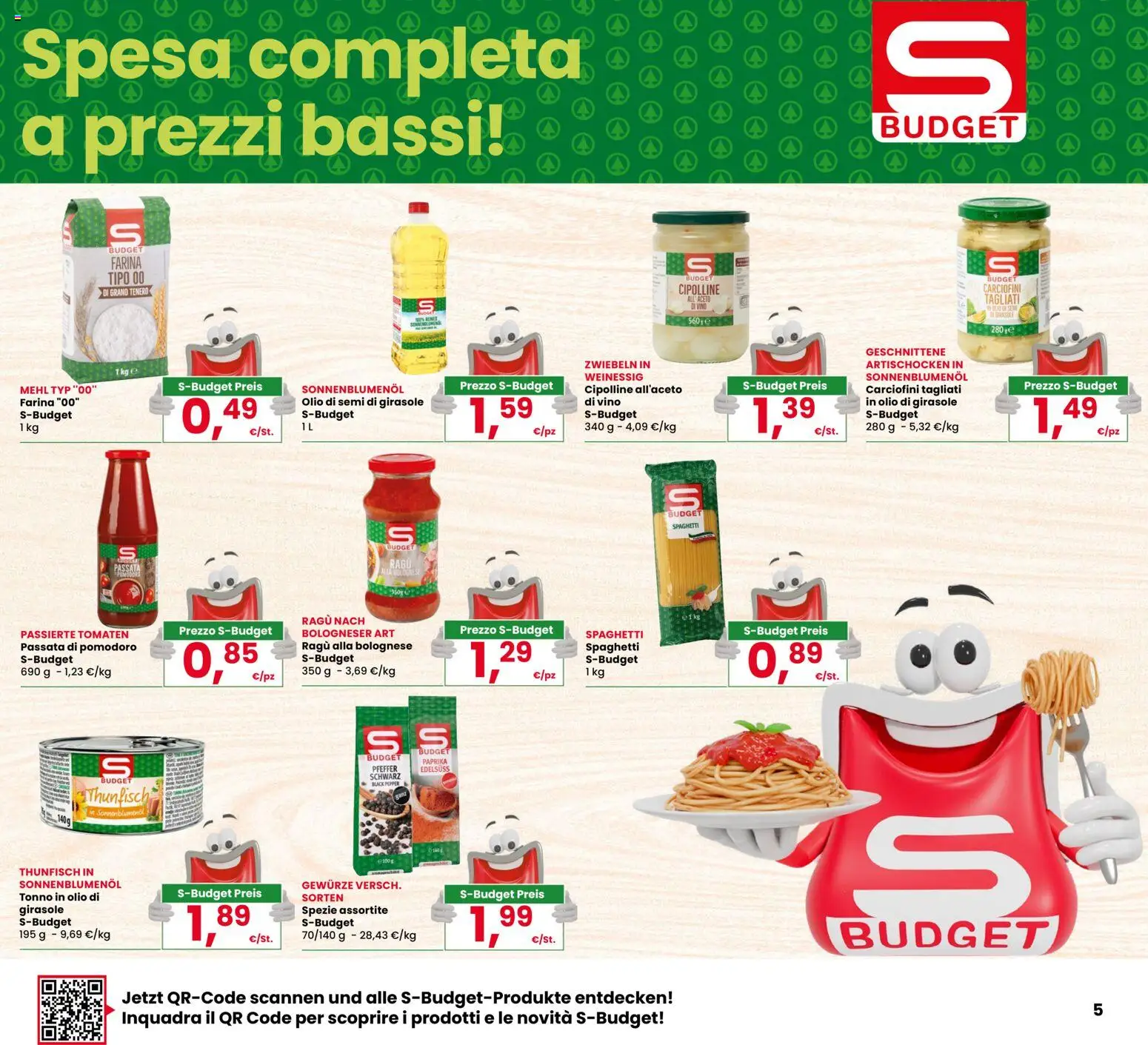 Volantino Despar del 02.01.2026 | Pagina: 5 | Prodotti: Spezie, Olio, Olio di girasole, Olio di semi di girasole