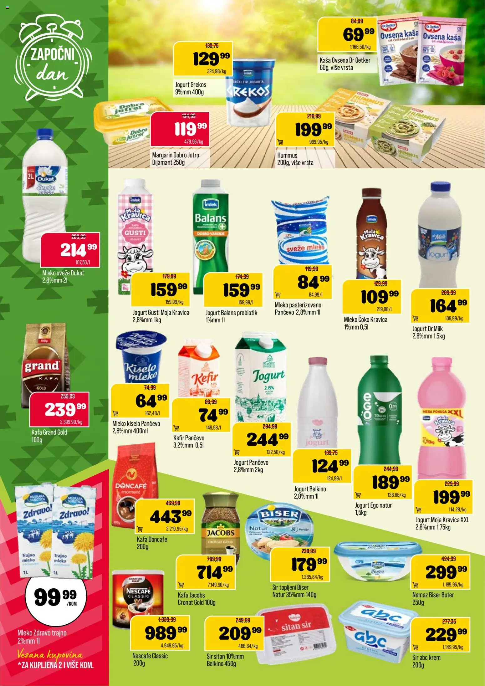 Podunavlje katalog - važi od 08.04.2026 | Strana: 4 | Proizvode: Sitan sir, Doncafe, Kafa, Nescafé