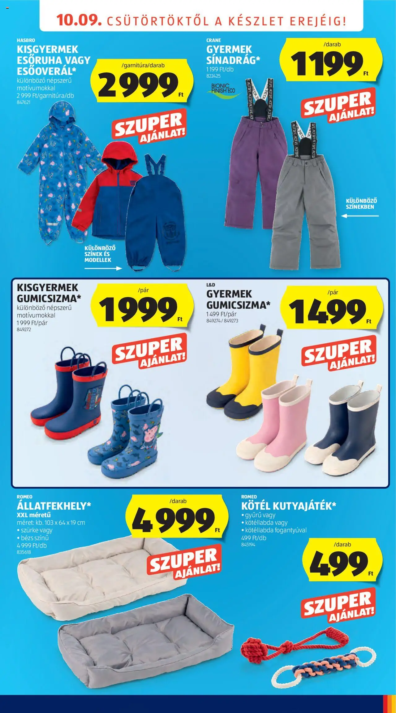 Aldi akciós ujság - amely érvényes a következő dátumtól: 09.10.2025 | Oldal: 15 | Termékek: Kötél