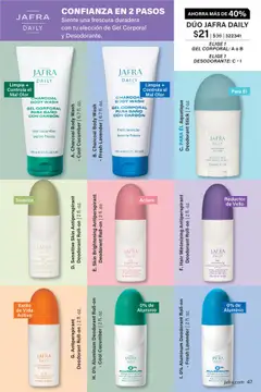 JAFRA folleto │ válido desde el 01.08.2025 | Página: 47 | Productos: Desodorante, Antitranspirante, Body, Baño