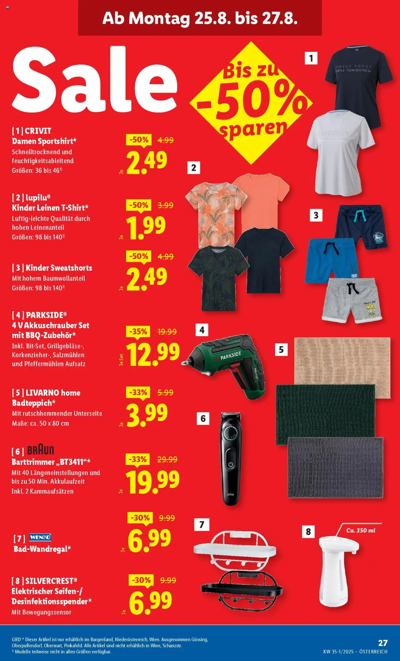 Lidl Flugblatt - Eisenstadt, Ebenfurth, Mattersburg gültig ab 21.08.2025 | Seite: 29