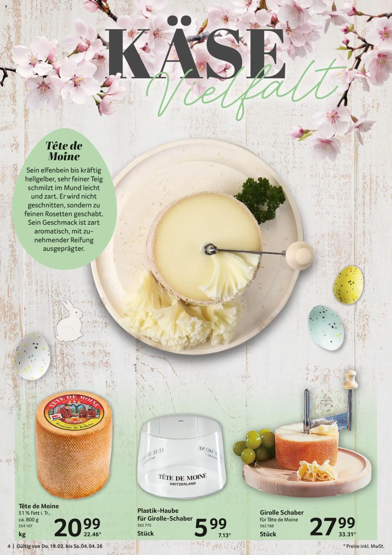 Selgros Feinkost Ostern – gültig ab 19.02.2026 | Seite: 4 | Produkte: Käse