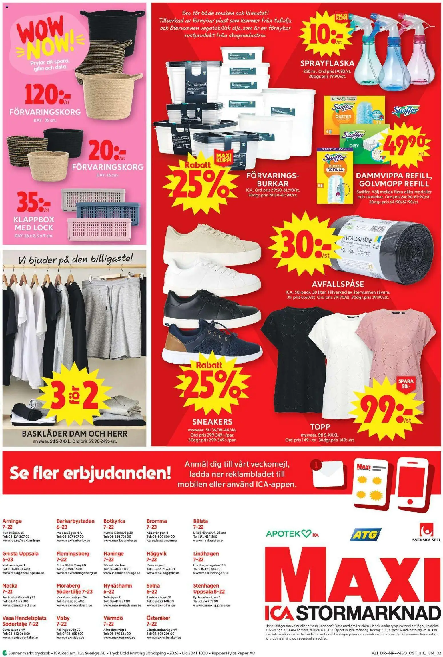 ICA Maxi reklamblad aktuell från 09.03.2026 | Sida: 11 | Produkter: Topp, Papper, Dammvippa, Golvmopp