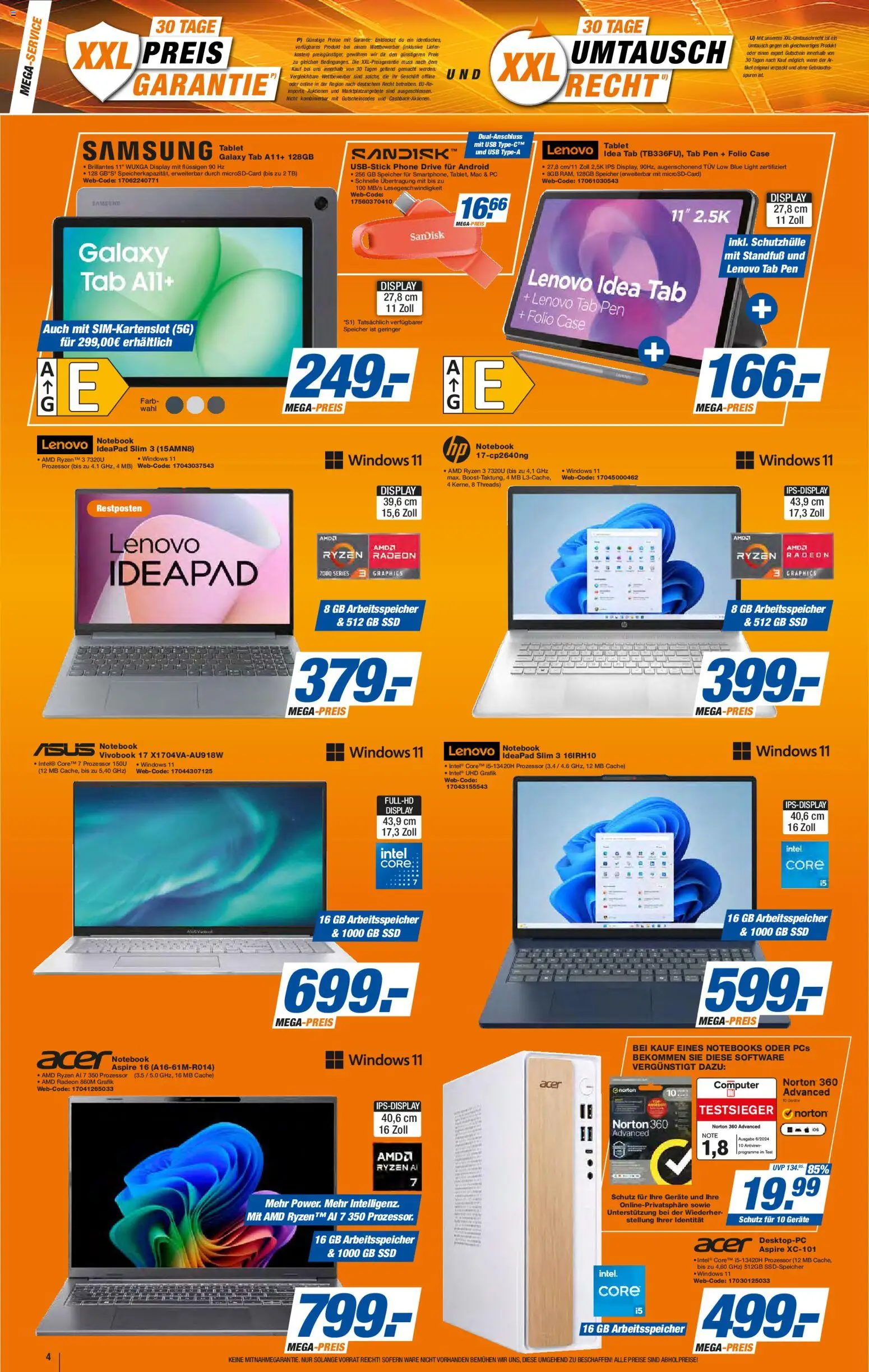 Expert Prospekt 	 – gültig ab 26.12.2025 | Seite: 4 | Produkte: USB, Samsung, Tablet, Computer