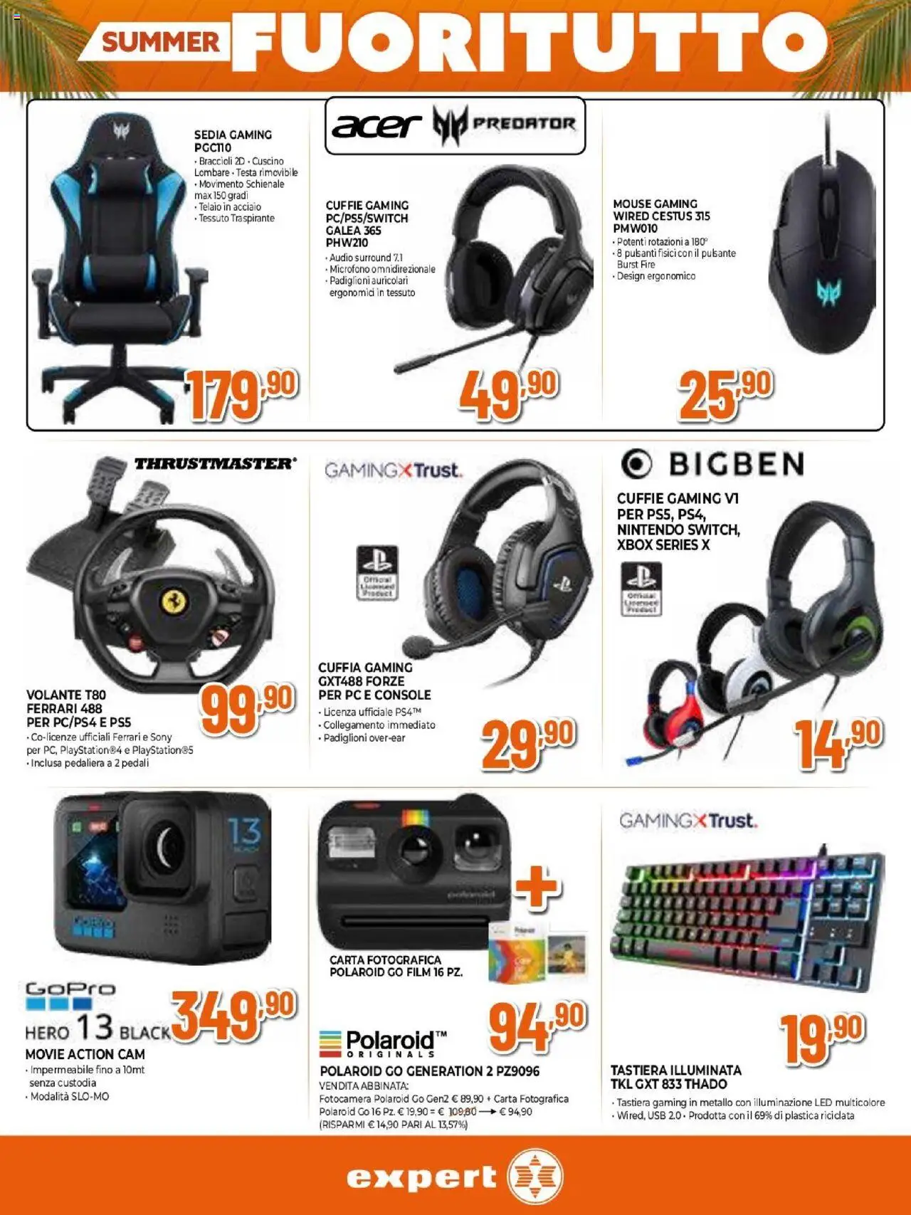 Volantino Expert del 31.07.2025 | Pagina: 24 | Prodotti: Mouse, Fotocamera, USB, Sedia