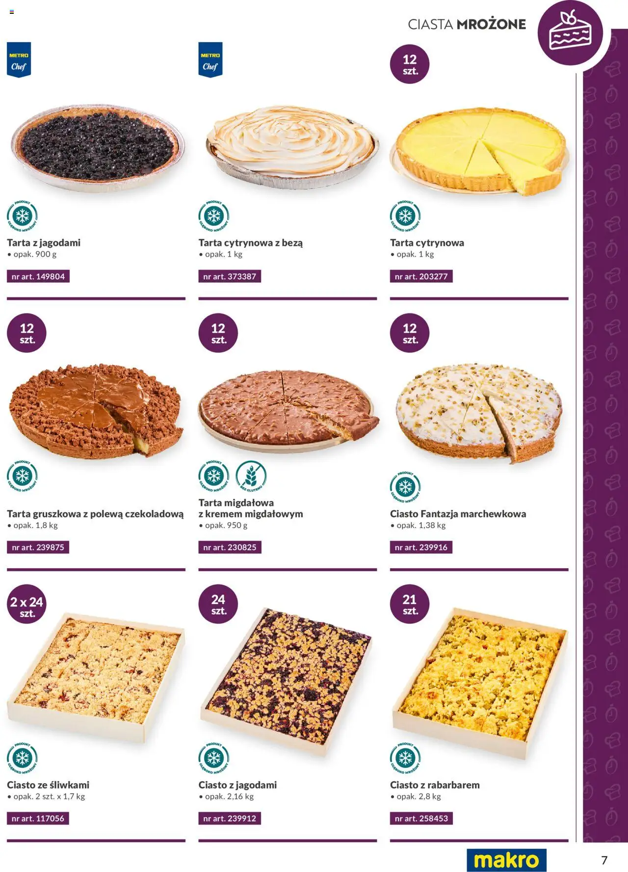 Makro Gazetka - Smart Chef - ciasta od 01.10.2025 | Strona: 7 | Produkty: Czekoladowa, Polewa czekoladowa, Ciasto