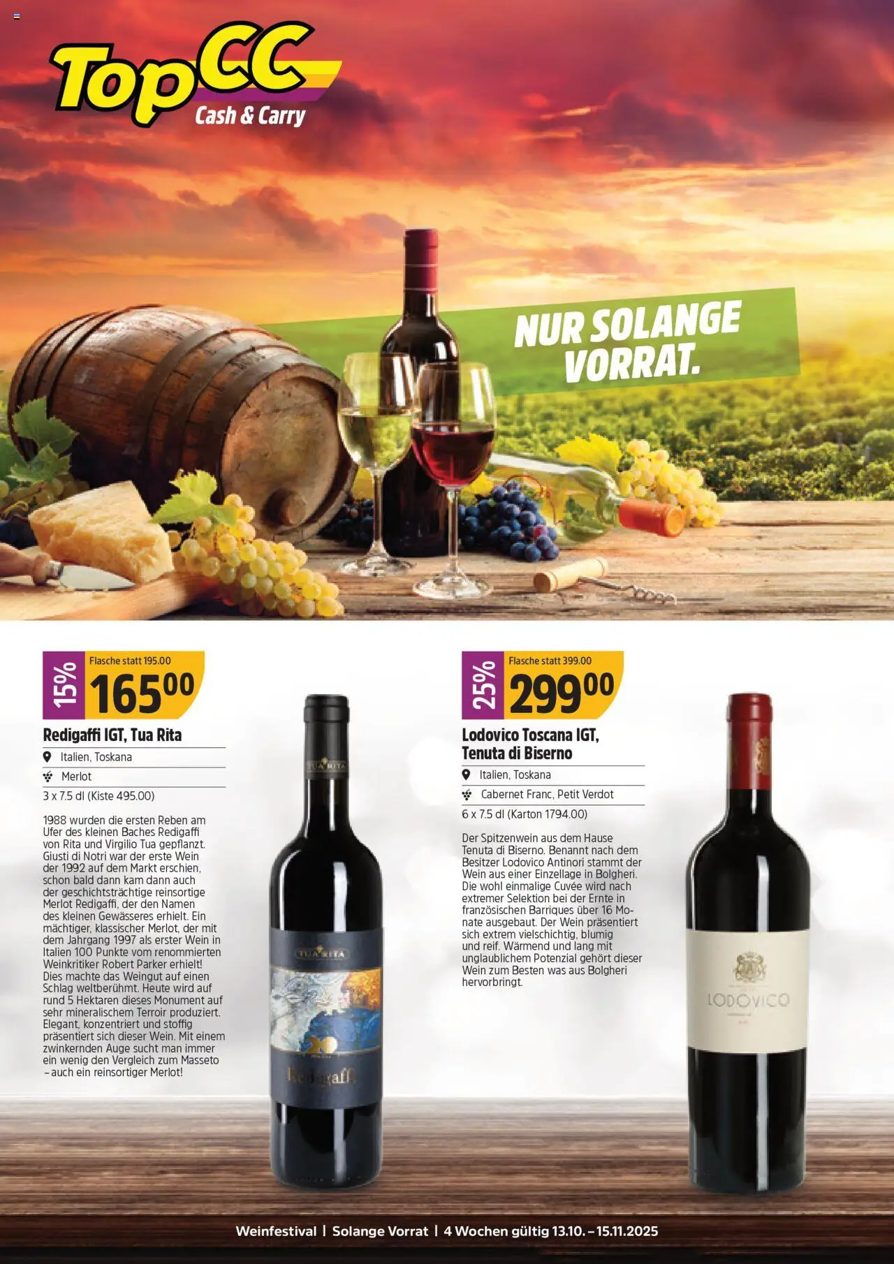 TopCC Aktionen Weinfestival – gültig ab 13.10.2025 | Seite: 12 | Produkte: Merlot, Wein, Top