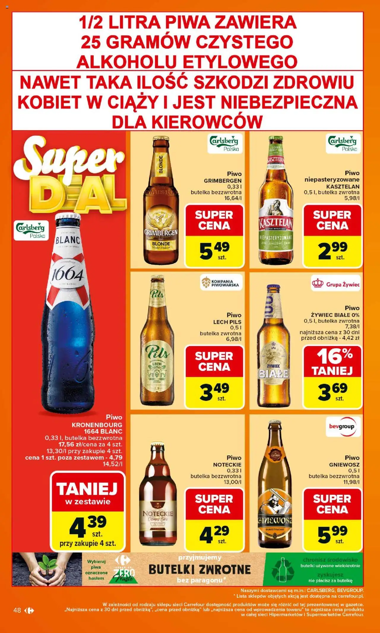 Carrefour Gazetka od 15.09.2025 | Strona: 48 | Produkty: Piwo
