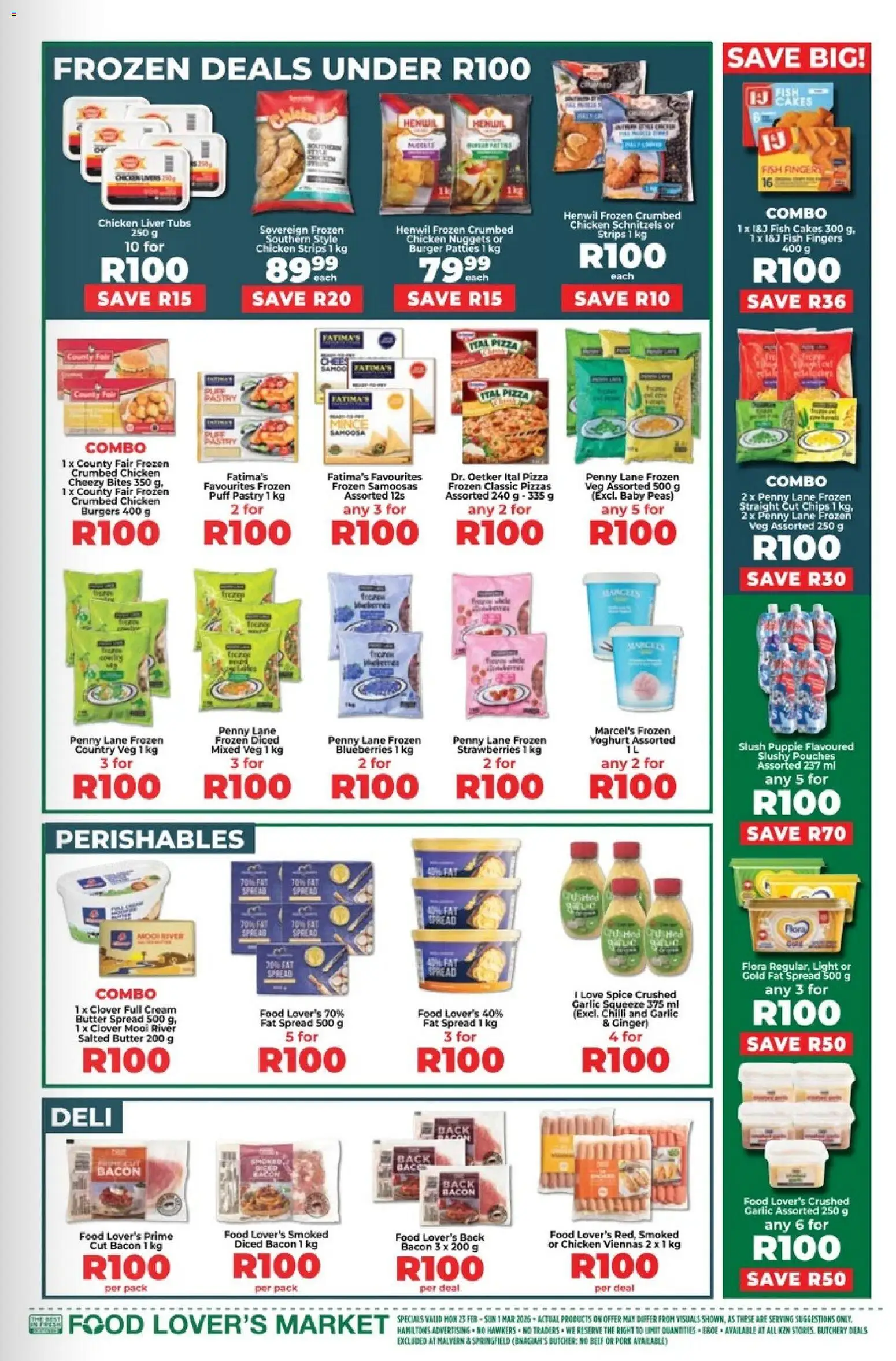 New Food Lover's Market catalogue – valid from 23.02.2025 | Page: 7 | Products: Yoghurt, Pork, Burgers, Chips