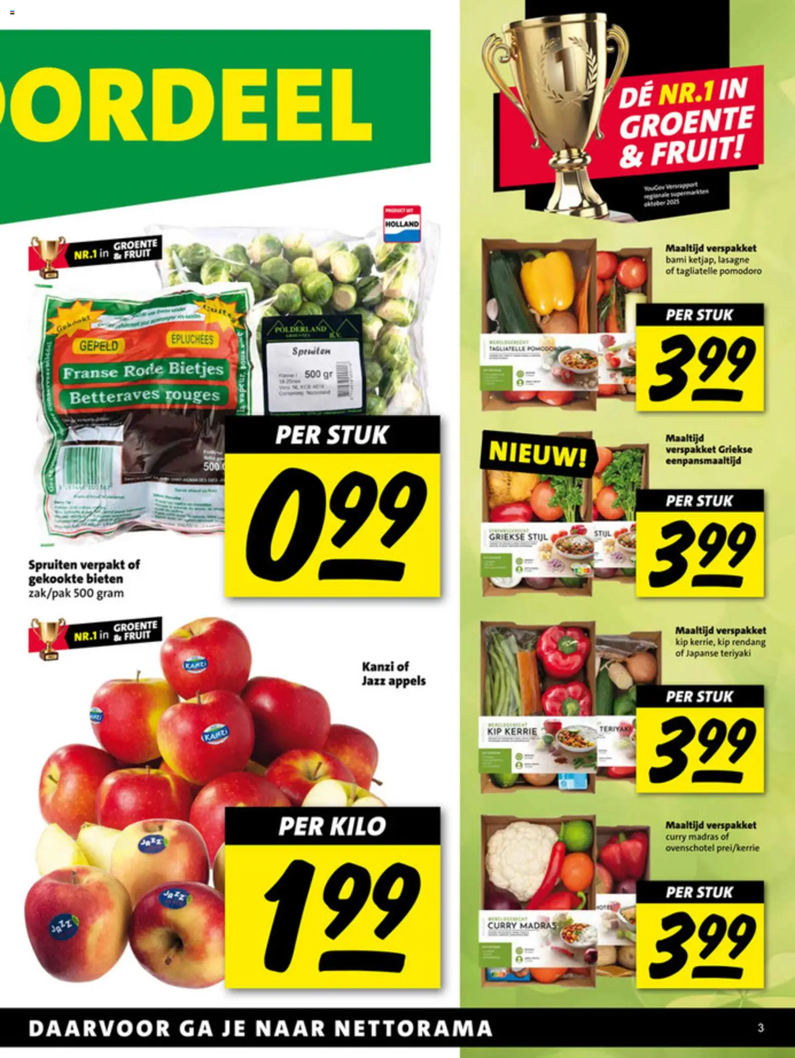 {H1} | Pagina: 3 | Producten: Appels, Lasagne, Fruit, Kip