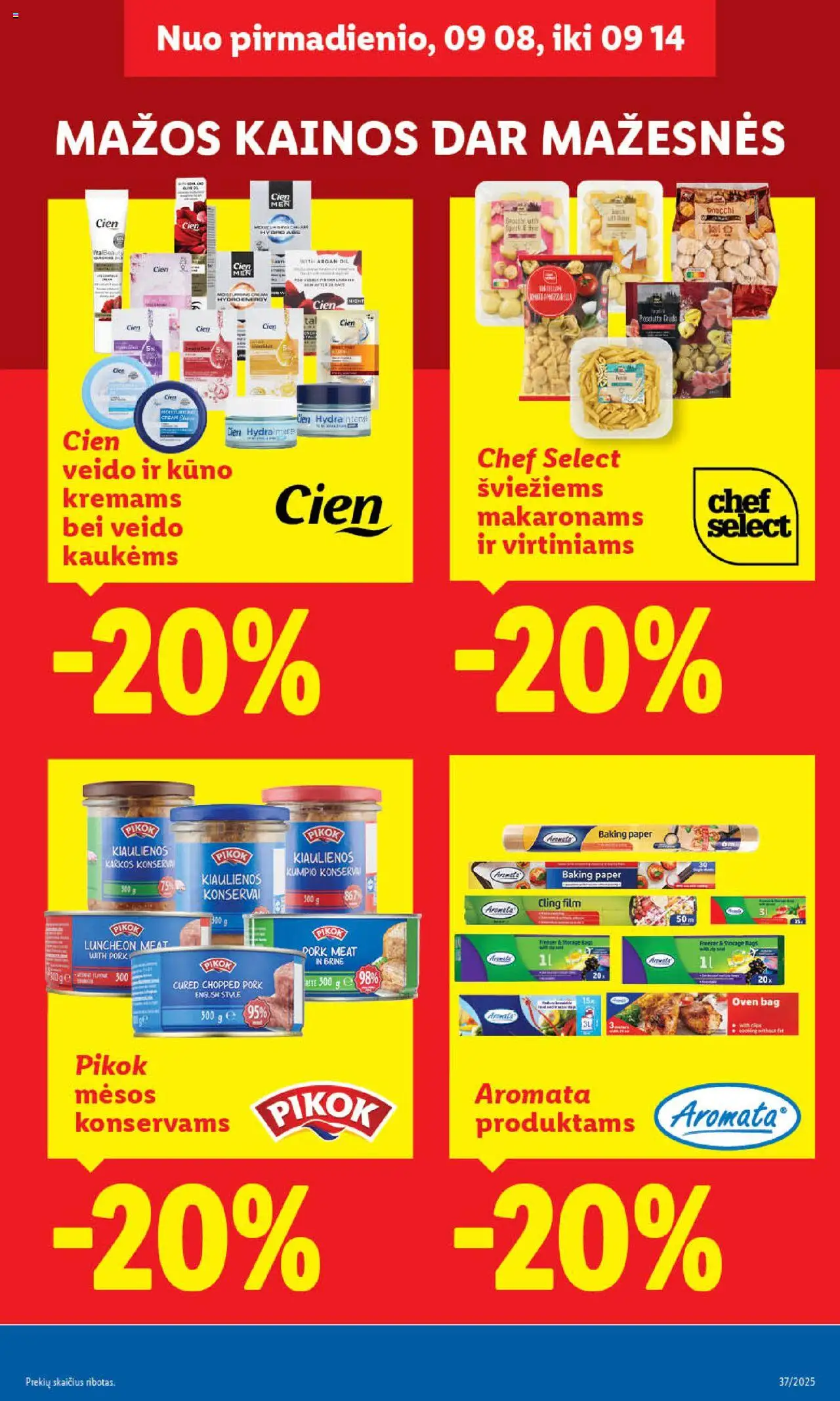 LIDL akcijos nuo 08.09.2025 | Puslapis: 39 | Prekių: Kiaulienos, Konservai