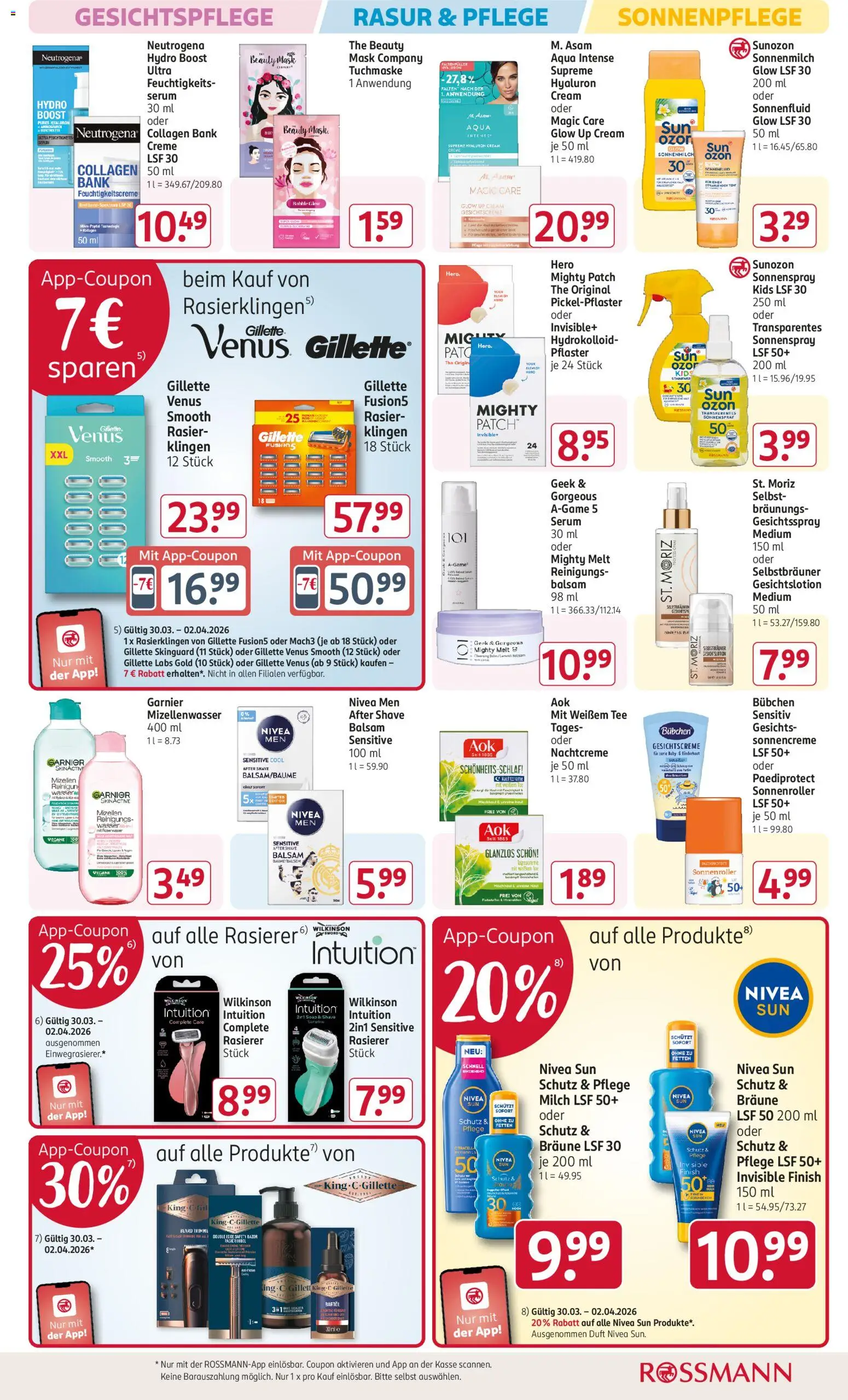 Rossmann Prospekt 	 – gültig ab 30.03.2026 | Seite: 13 | Produkte: Finish, Creme, Tee, Tuchmaske