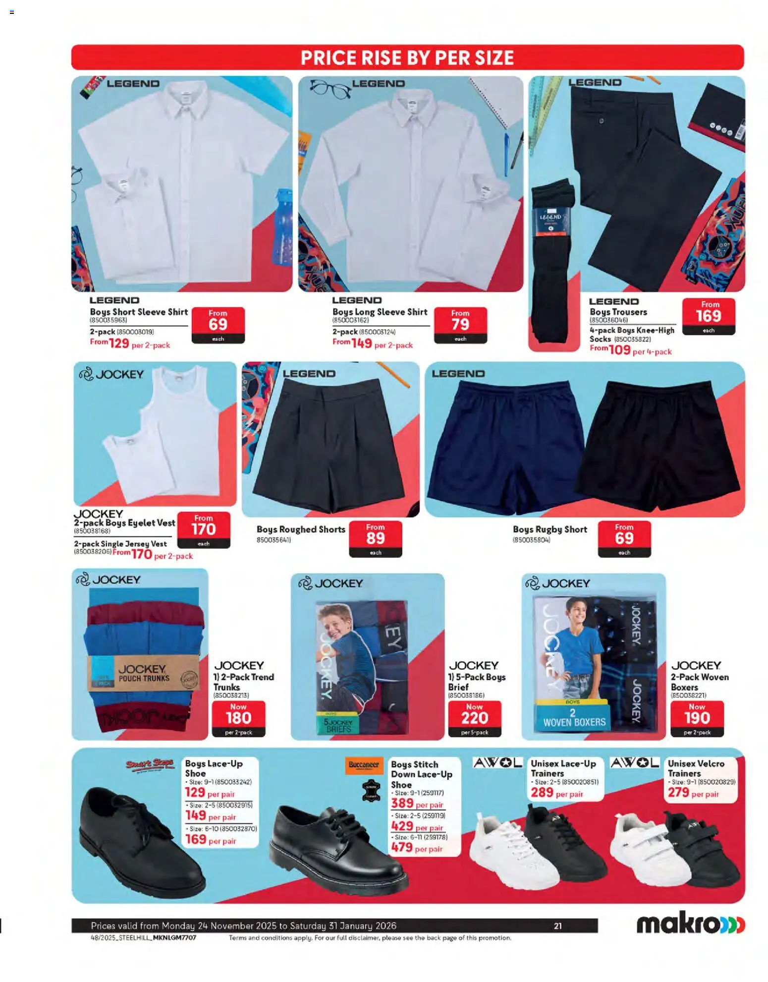 New Makro catalogue – valid from 24.11.2025 | Page: 21 | Products: Vest, Socks, Boxers, Shorts