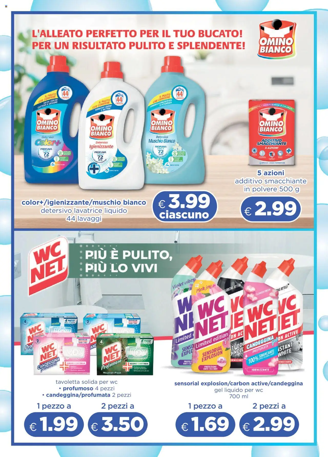 Volantino Acqua e Sapone del 10.08.2025 | Pagina: 4 | Prodotti: Candeggina, Lavatrice, WC