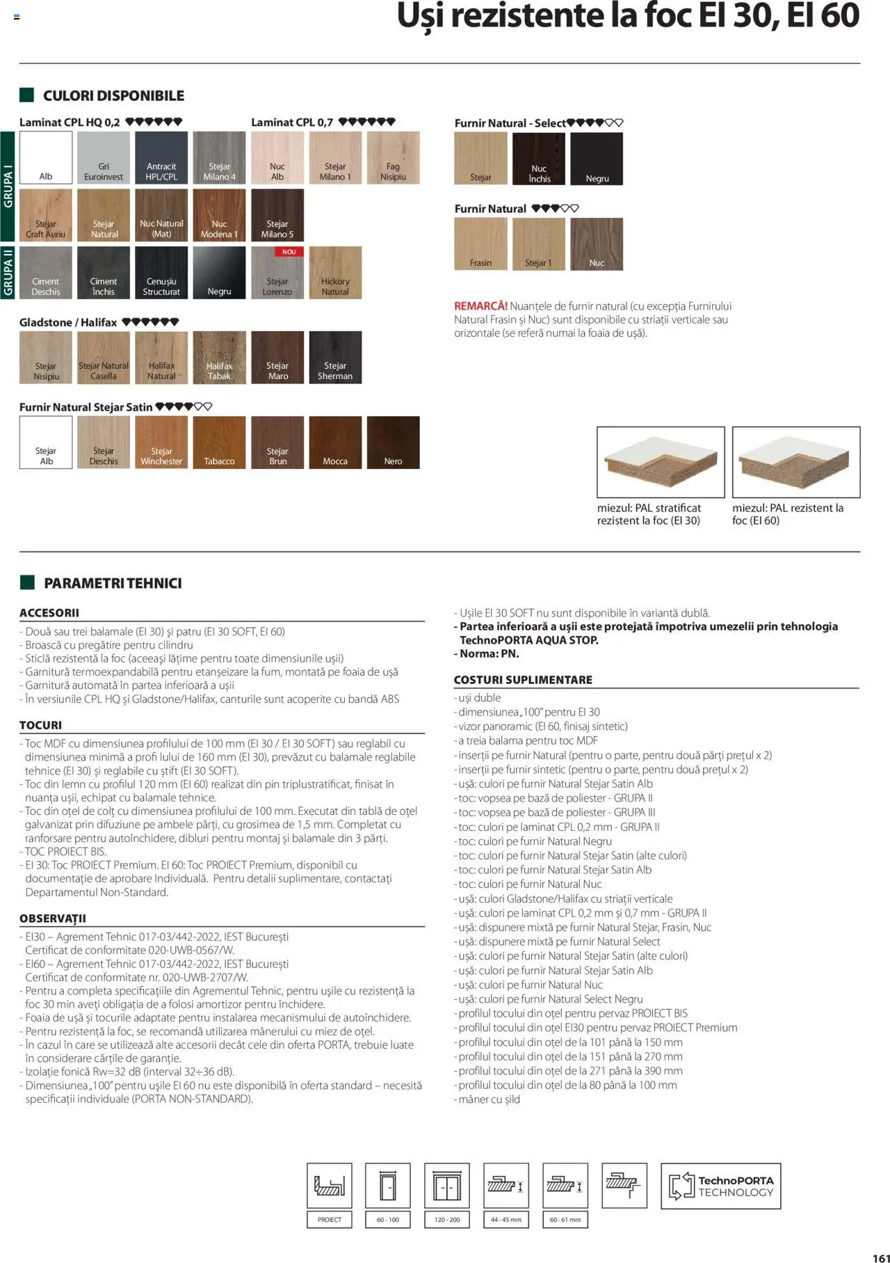 Catalog Proges – valabil de la 01.05.2025 | Pagină: 161 | Produse: Vopsea, Tablă, Mâner, Ușă