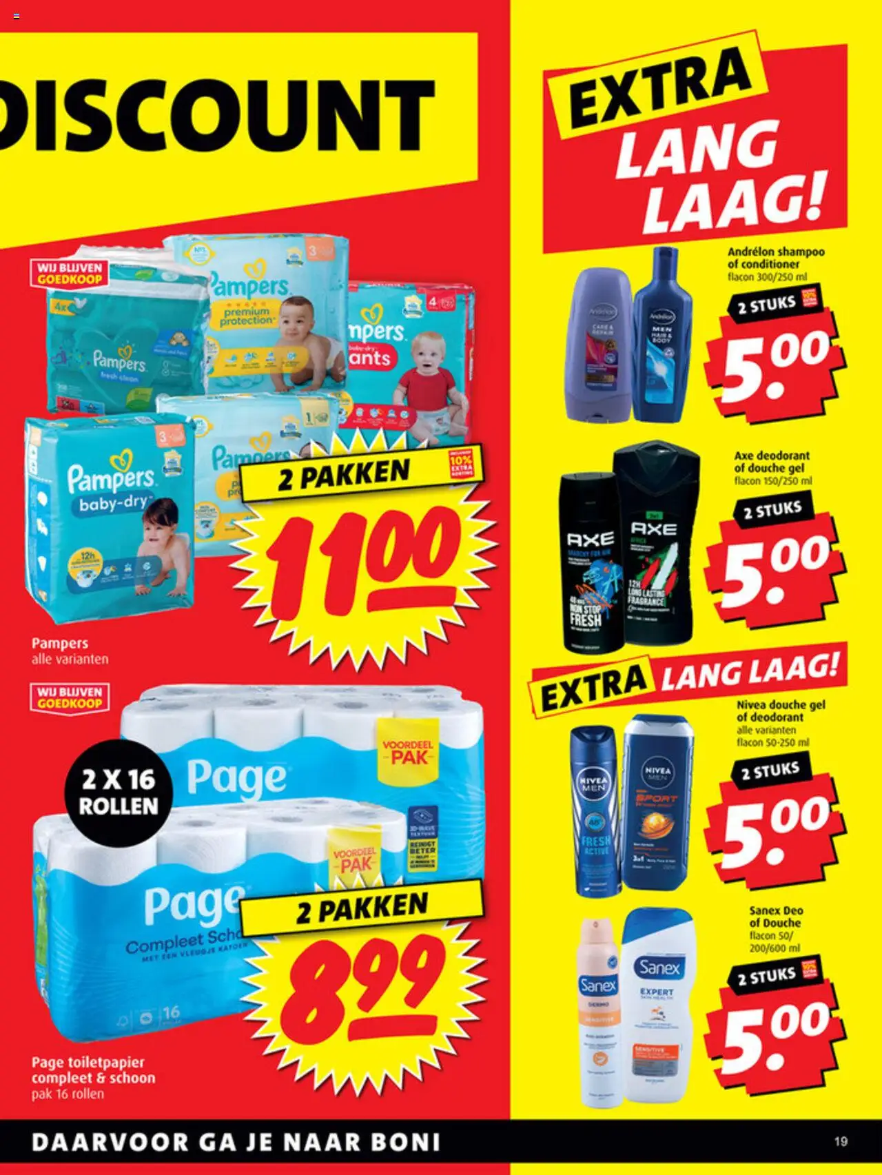  | Pagina: 19 | Producten: Deodorant, Pampers, Douche, Conditioner