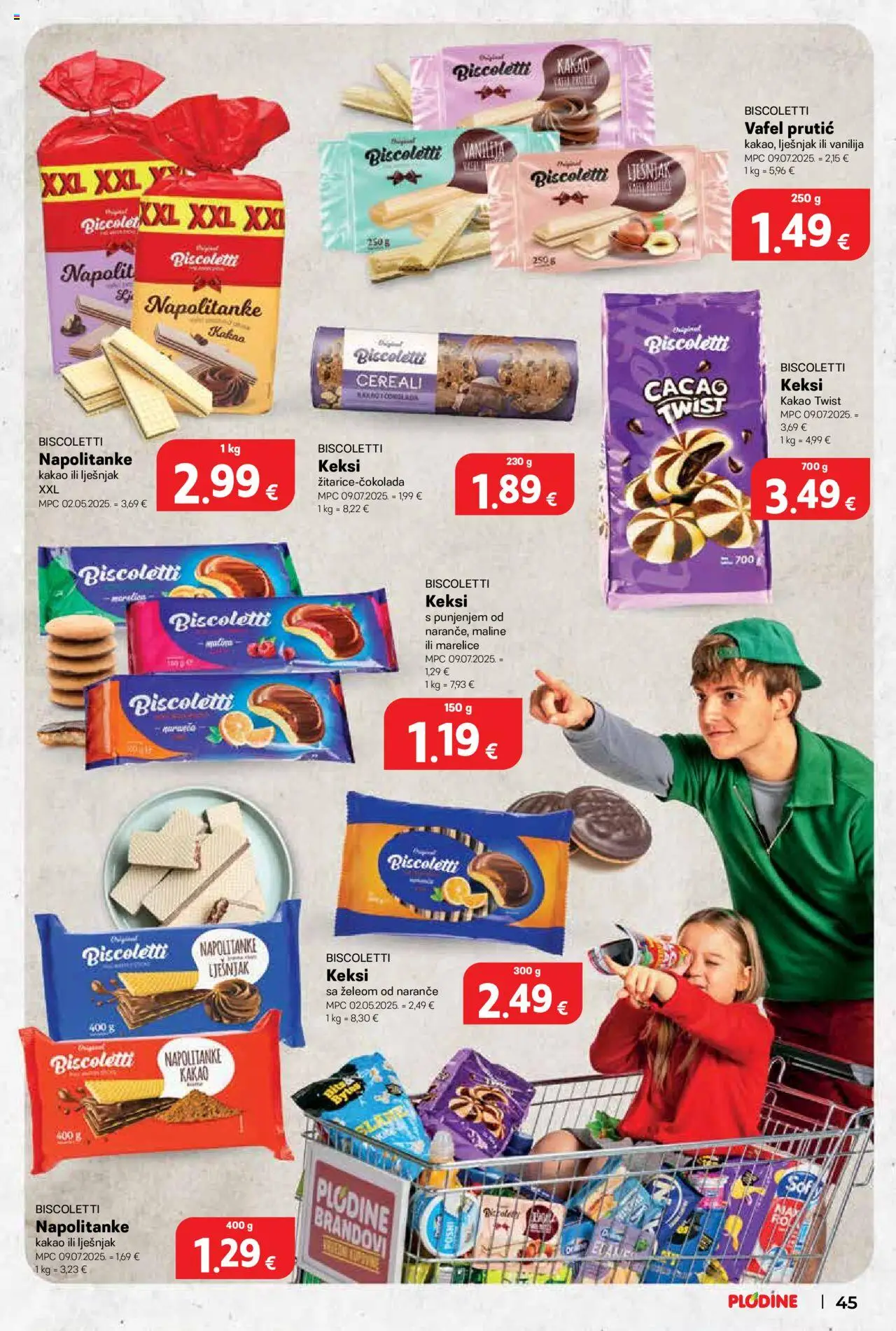 Plodine katalog | vrijedi od 22.10.2025 | Stranica: 45 | Proizvodi: Naranče, Marelice, Napolitanke, Maline