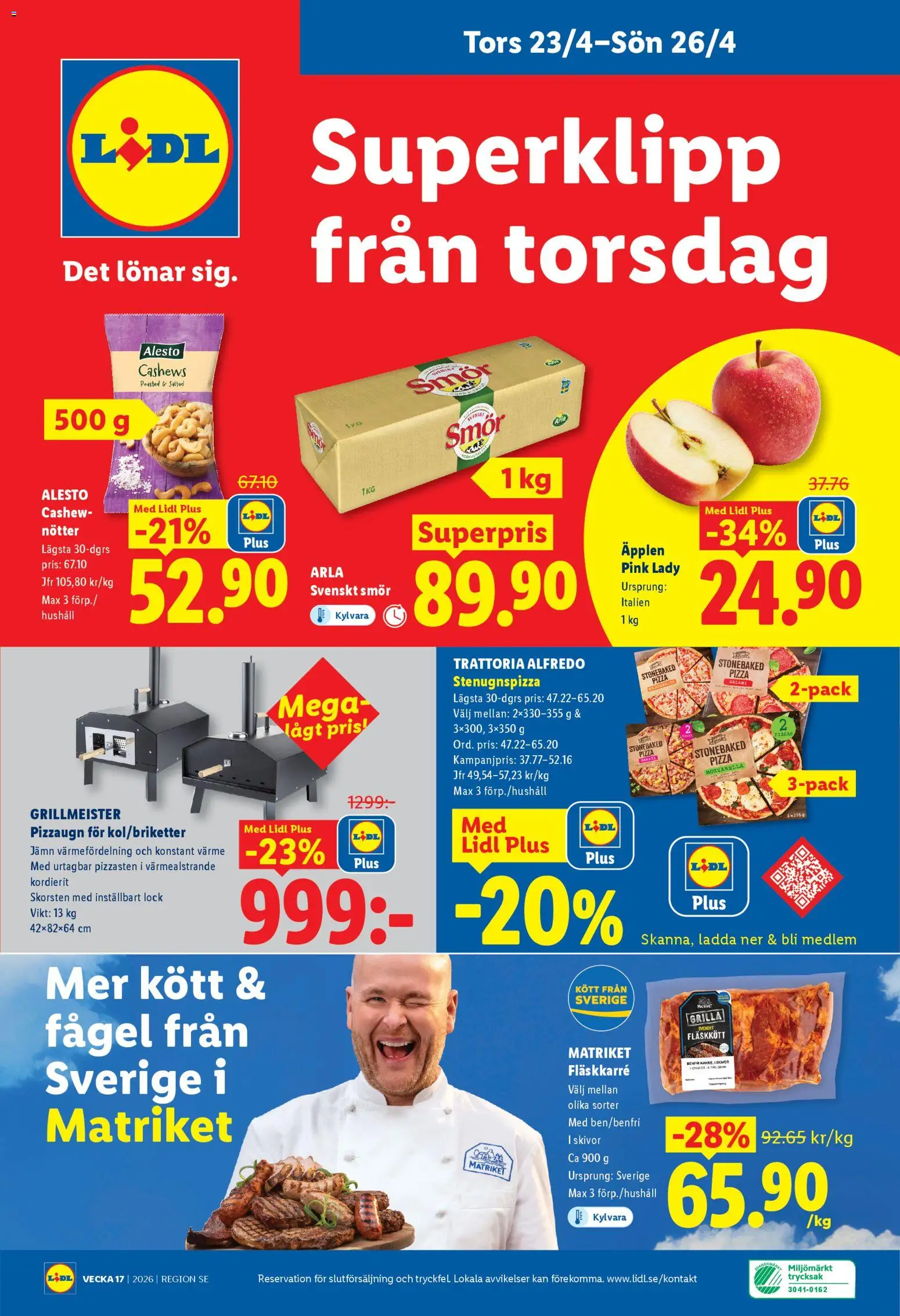 Lidl reklamblad aktuell från 20.04.2026 | Sida: 29 | Produkter: Smör, Salami, Pizza, Nötter
